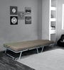 Metallika Istanbul Folding Bed with Mattress in Grey Finish