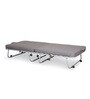 Metallika Istanbul Folding Bed with Mattress in Grey Finish