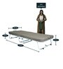 Metallika Istanbul Folding Bed with Mattress in Grey Finish