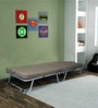 Metallika Istanbul Folding Bed with Mattress in Grey Finish