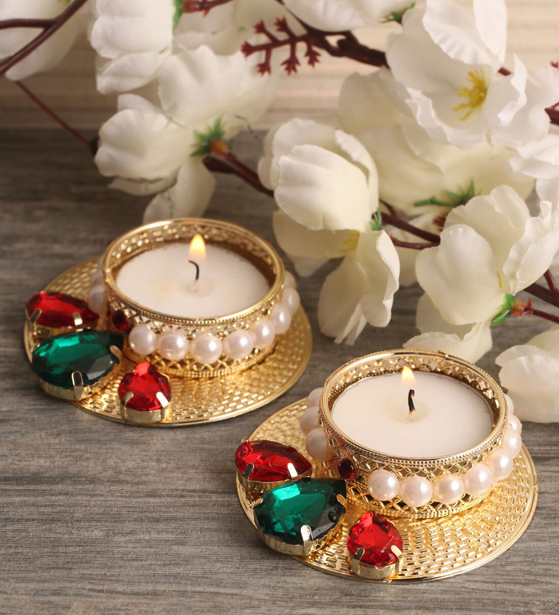 TRADITIONAL TEA LIGHT HOLDER ( SET OF 2 ) main image 0