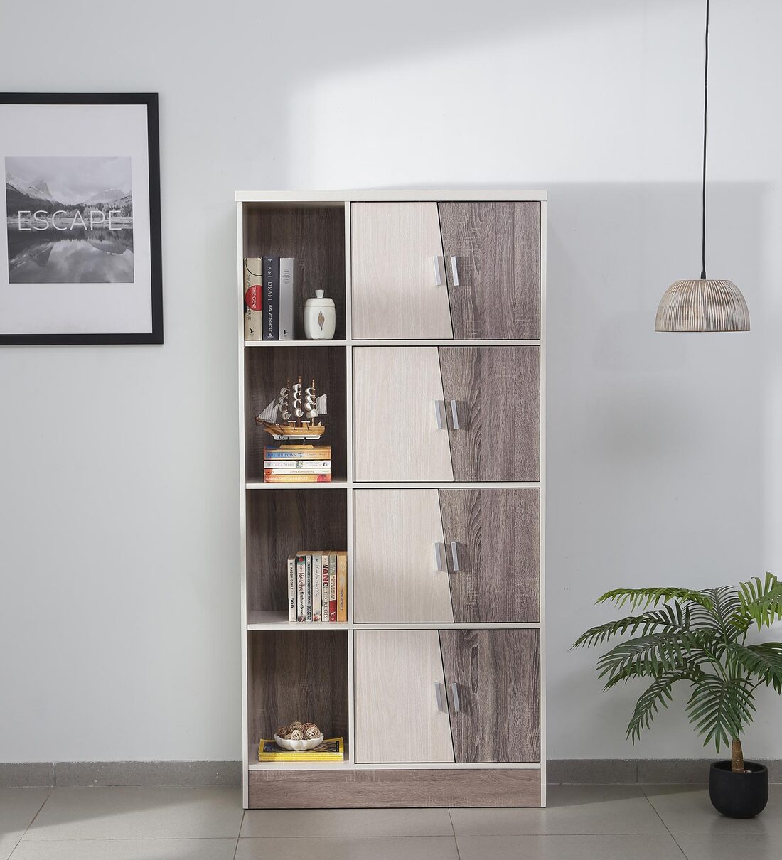 Buy Itsuki Book Shelves with Cabinets in Oak Finish at 14% OFF by ...