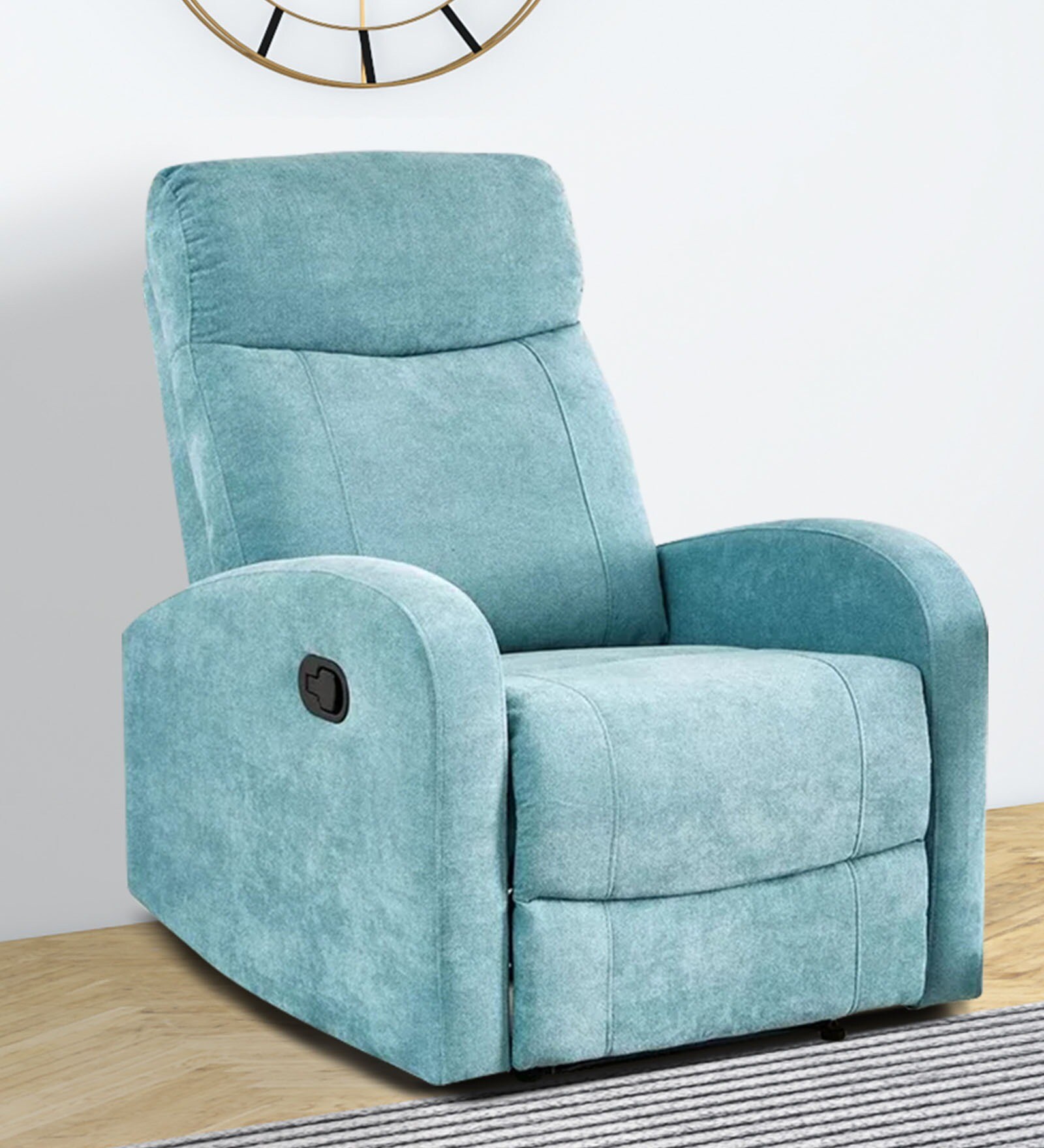 Buy Itsy Manual 1 Seater Recliner In Blue Colour at 30% OFF by Bantia ...