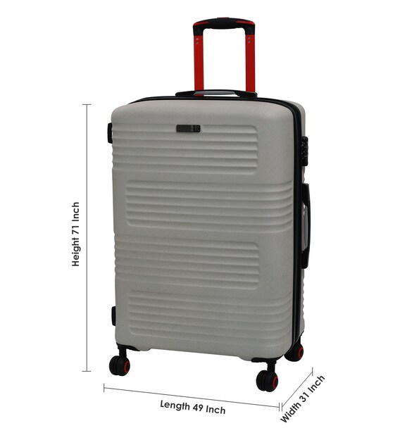 large grey suitcase