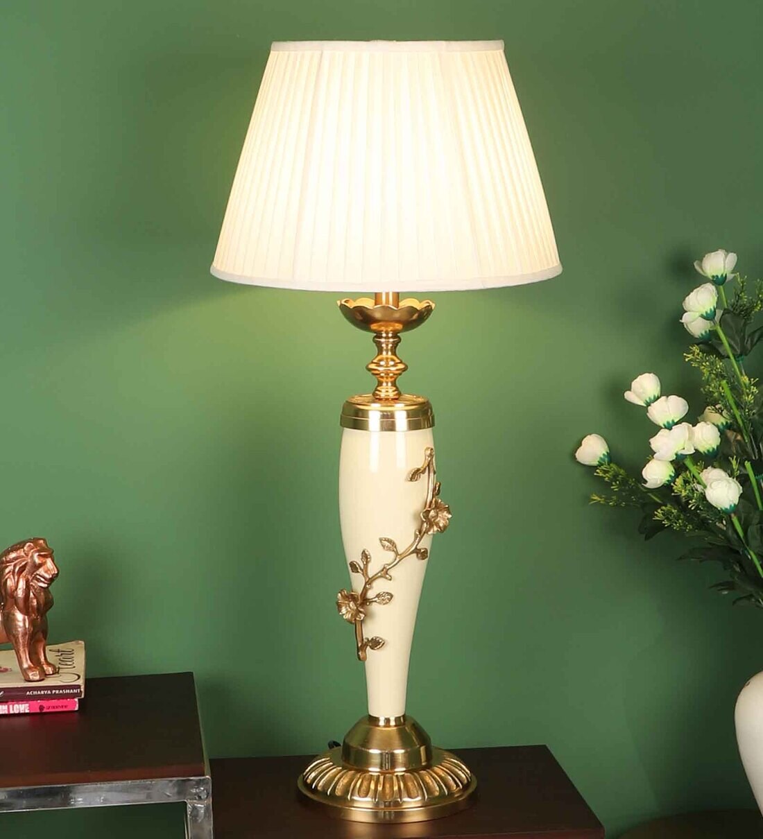 Buy Ivory Large Trophy Table Lamp(Drum Shade) at 39 OFF by Pristine