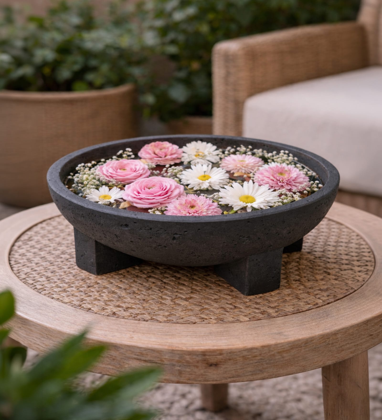 Ivoire Clair Elegant Centerpiece Urli Bowl