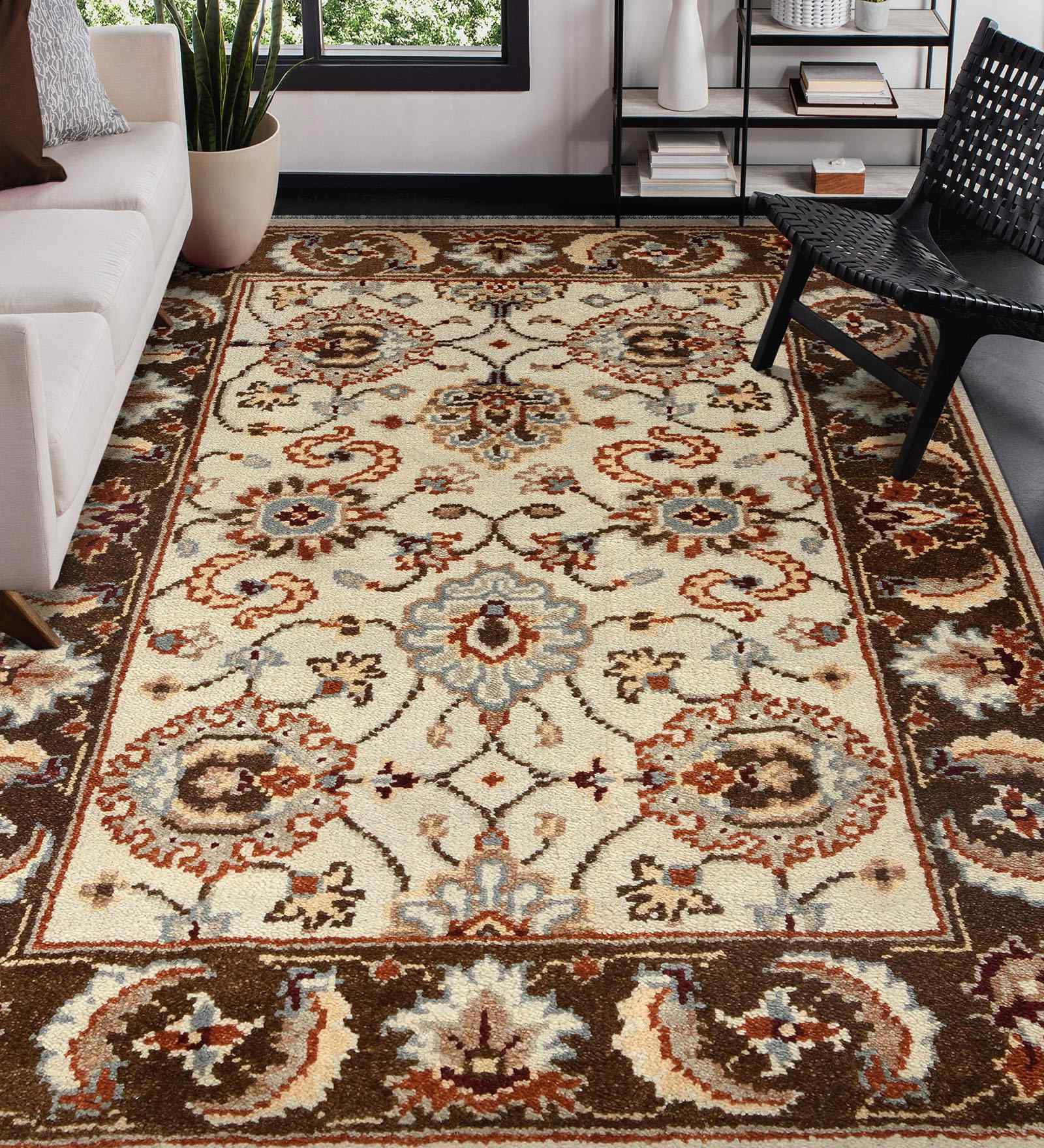 Ivory Persian Wool 2x3 Feet Handmade  Dhurrie