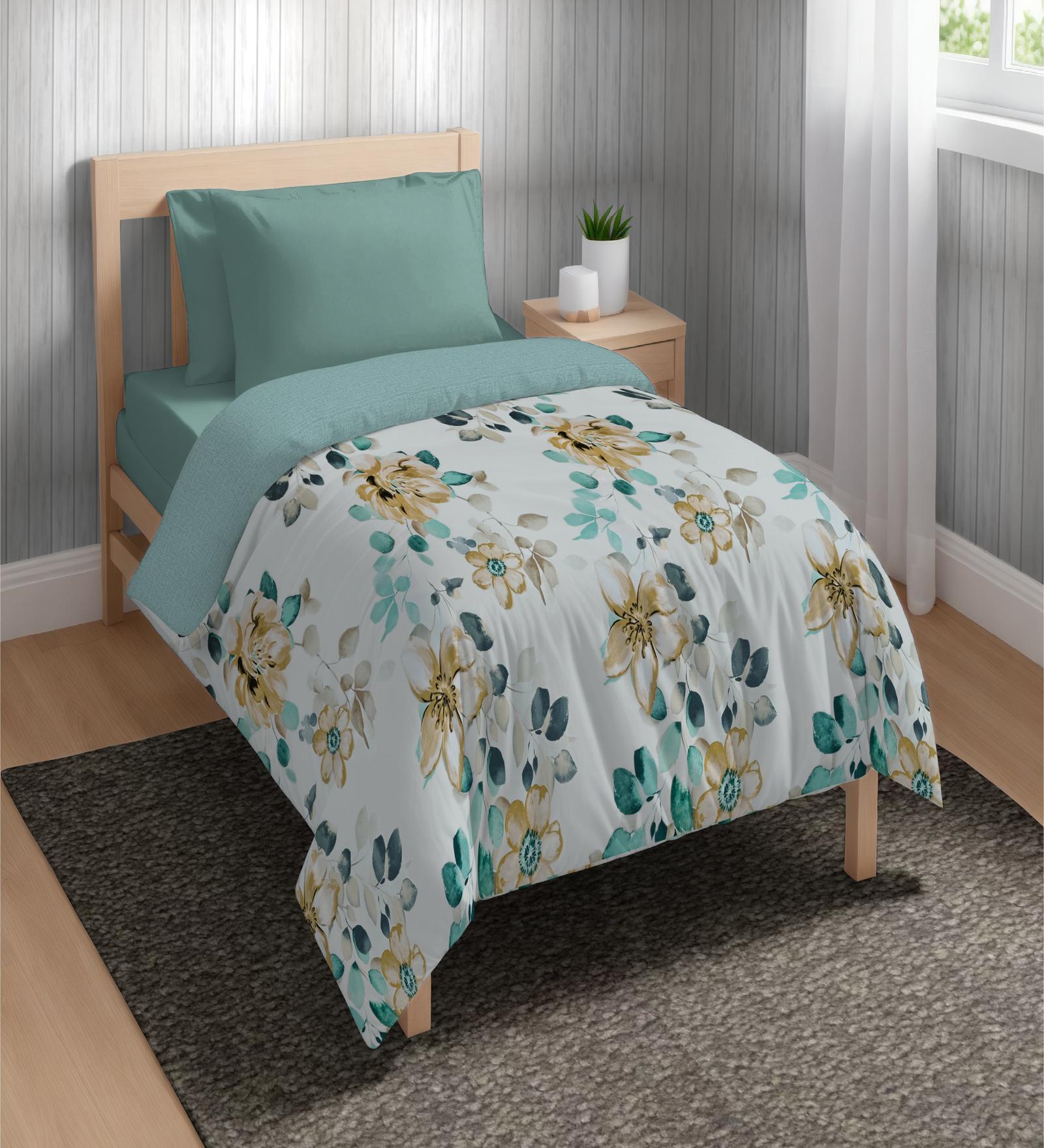 Ivory Microfiber Floral 80 GSM Single Bed Dohar