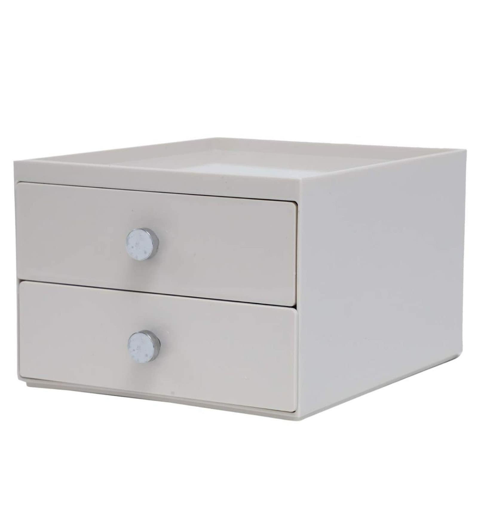 Buy Ivory Polypropylene Modular Storage Drawer (Set of 2) by Regalo at ...