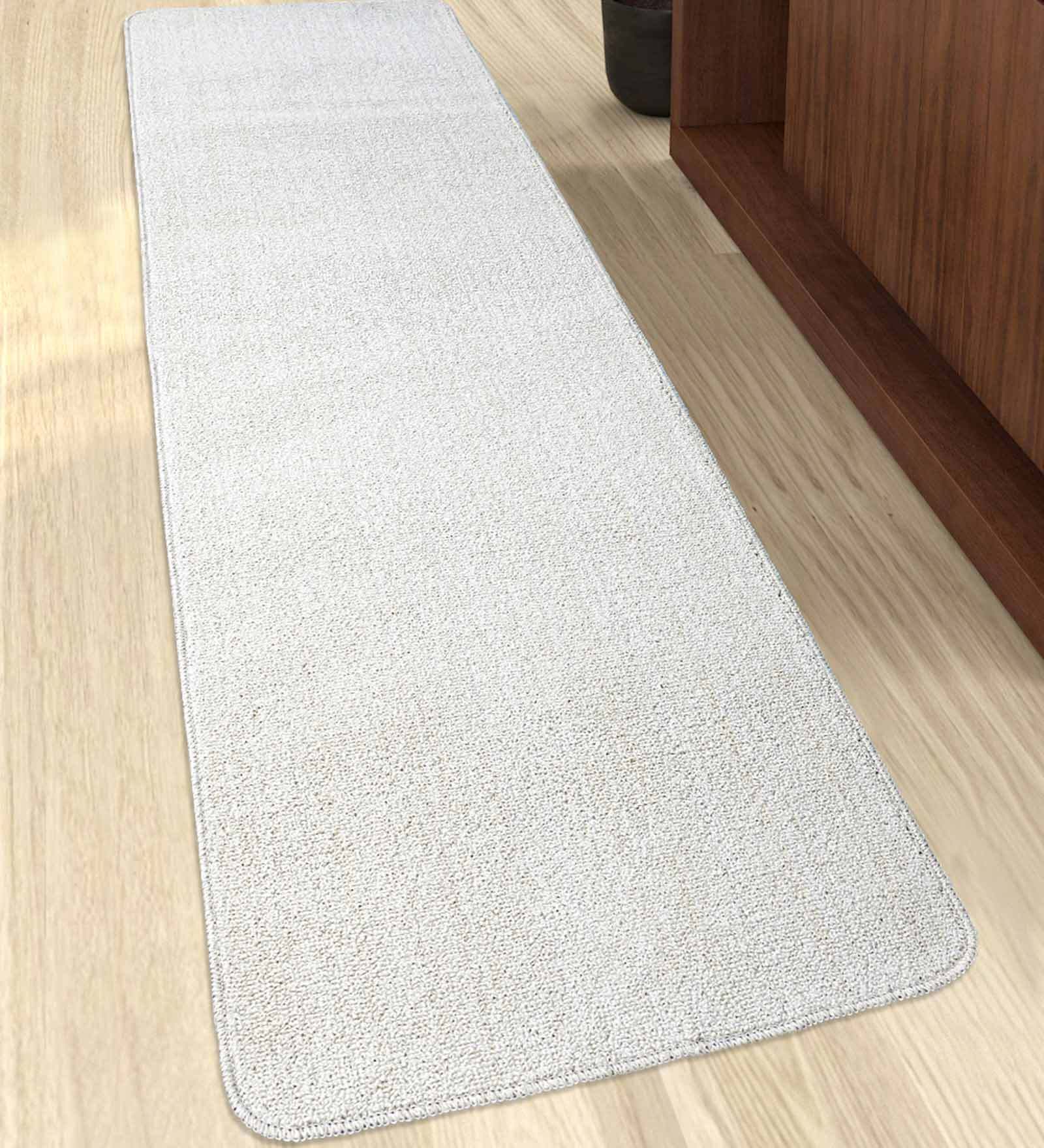 Ivory Polypropylene 79 x 24 Inches Machine Made Floor Runner