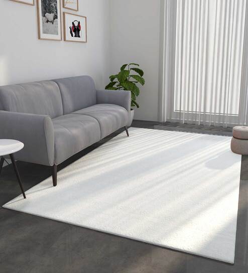 jaipur rugs Ivory Solid Viscose 8 ft x 10 ft Hand Woven Carpet-picture-15