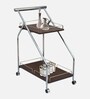 Ivan Bar Trolley in Brown Colour