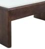 Ivana Marble Top Coffee Table In Brown Finish
