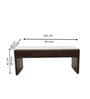 Ivana Marble Top Coffee Table In Brown Finish