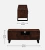Ivanec Mango Wood 2 Door TV Console In Tubbaq Finish With Drawer