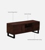 Ivanec Mango Wood 2 Door TV Console In Tubbaq Finish With Drawer