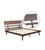 Ivanna King Size Bed In Walnut Finish