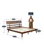 Ivanna King Size Bed In Walnut Finish