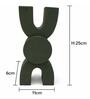 Ivoire Clair Modern Dual Tube Geometric Decorative Vase