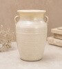 Ivoire Clair Rustic Vase with Handles Vintage Style Flower Vase