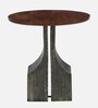 Ivor Metal End Table In Antique Brass Finish