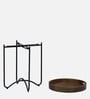 Ivor Metal End Table In Black Finish