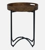 Ivor Metal End Table In Black Finish Ivor Metal End Table In Black Finish