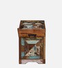 Ivor Reclaimed Wood Linen Trunk In Distress Finish
