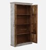 Ivor Solid Wood 2 Door Wardrobe In White Distress Finish