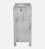 Ivor Solid Wood Cabinet In White Distress Finish