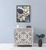 Ivor Solid Wood Cabinet In White Distress Finish