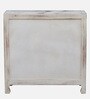 Ivor Solid Wood Cabinet In White Distress Finish