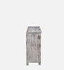 Ivor Solid Wood Chest Of Drawers In White Distress Finish