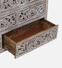 Ivor Solid Wood Chest Of Drawers In White Distress Finish