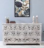 Ivor Solid Wood Chest Of Drawers In White Distress Finish