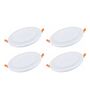 Ivora Cool Day Light 9 Watt Round (Pack of 4) LED Ceiling Panel Light