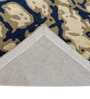 Ivory & Blue Abstract Wool And Viscose 5 ft x 7 ft Hand tufted Carpet 