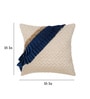 Ivory & Blue Silk Textured 24x24 inches (Set of 2) Cushion Covers