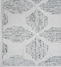 Ivory & Charcoal Contemporary Wool And Cotton 8 X 5 Feet Hand Tufted Carpet