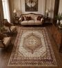 Ivory & Mustard Traditional PP Heatset 5 x 7 Feet  Machine -Made Carpet