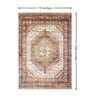 Ivory & Mustard Traditional PP Heatset 6 x 9 Feet  Machine -Made Carpet