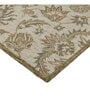 Ivory  Floral Wool 4X6  Hand-Tufted Carpet