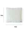 Ivory 100% Cotton Chevron 16X16 Inches Knitted Cushion Cover
