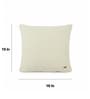 Ivory 100% Cotton Mini Moss 16X16 Inches Knitted Cushion Cover