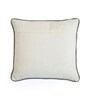 Ivory 100% Cotton Petal16X16 Inches Knitted Cushion Cover
