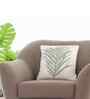 Ivory 100% Cotton Petal16X16 Inches Knitted Cushion Cover