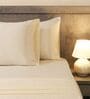 Ivory 400TC Solid Embroidery Superking Bedsheet with 2 Pillow Covers Ivory 400TC Solid Embroidery Superking Bedsheet with 2 Pillow Covers