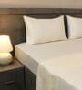 Ivory 400TC Solid Embroidery Superking Bedsheet with 2 Pillow Covers Ivory 400TC Solid Embroidery Superking Bedsheet with 2 Pillow Covers