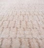 Ivory Abstract Viscose 5 ft X 8 ft Hand Woven Carpet