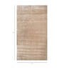 Ivory Abstract Viscose 6 ft X 9 ft Hand Tufted Rectangle Carpet
